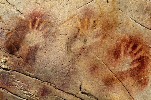 Peintures rupestres, mains